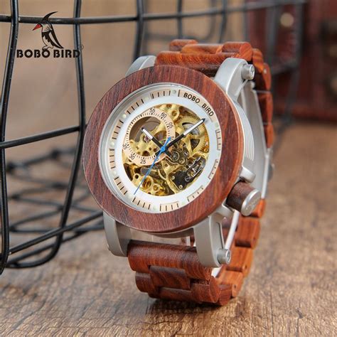 wood exposed watches